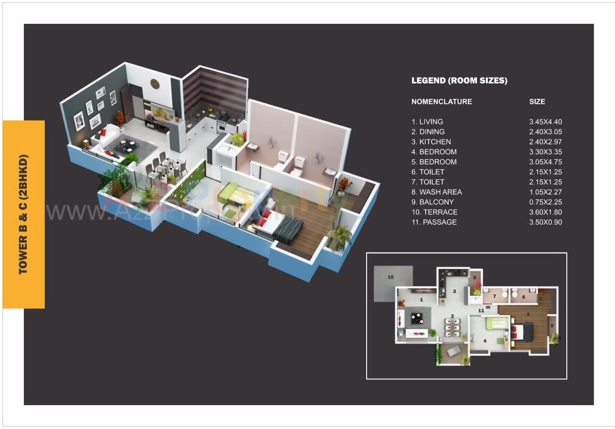 Layout of real estate project Oasis Insignia located at Aurangabad-m-corp, Aurangabad, Maharashtra