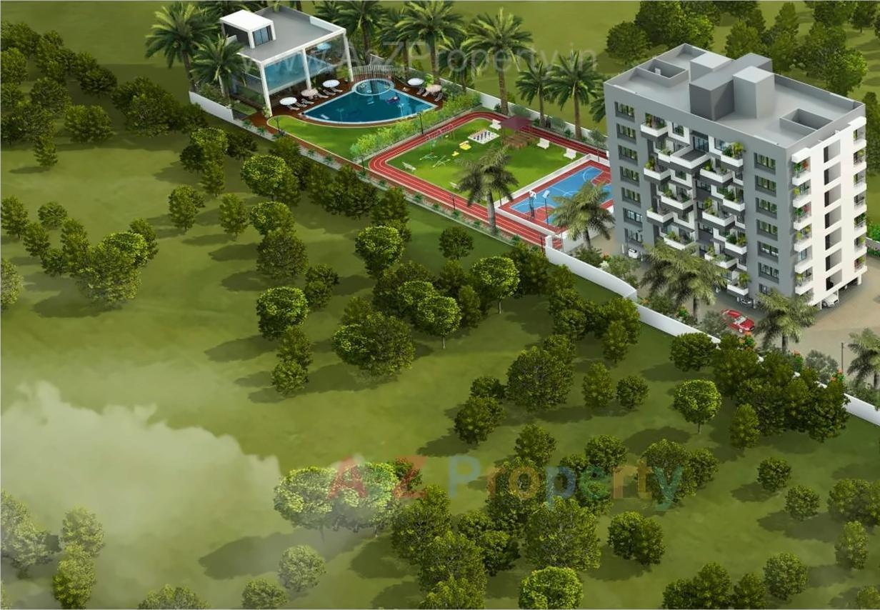 3D Elevation of real estate project Oasis Insignia located at Aurangabad-m-corp, Aurangabad, Maharashtra