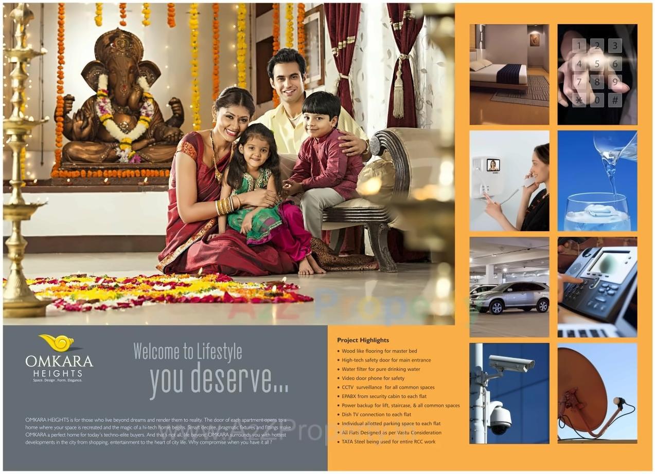  of real estate project Omkara Heights located at Aurangabad-cb, Aurangabad, Maharashtra