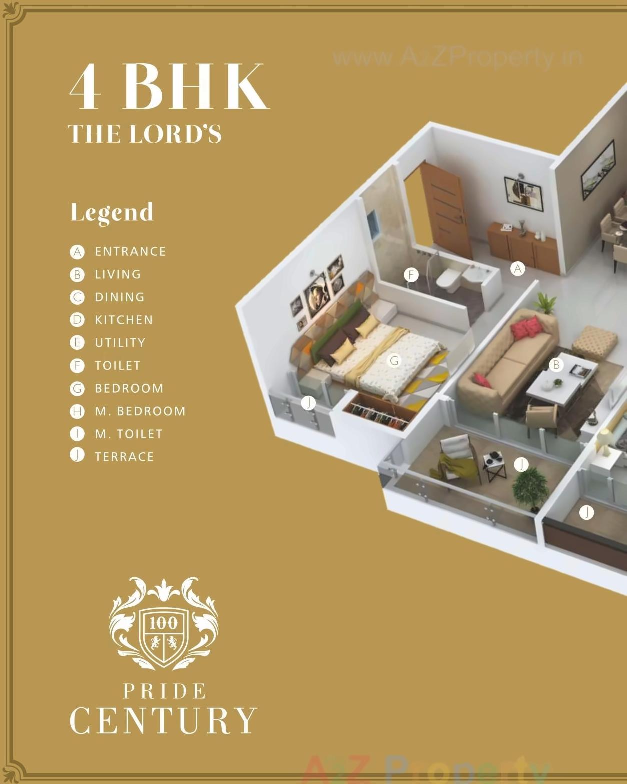 Layout of real estate project Pride Century The Oval located at Aurangabad-m-corp, Aurangabad, Maharashtra