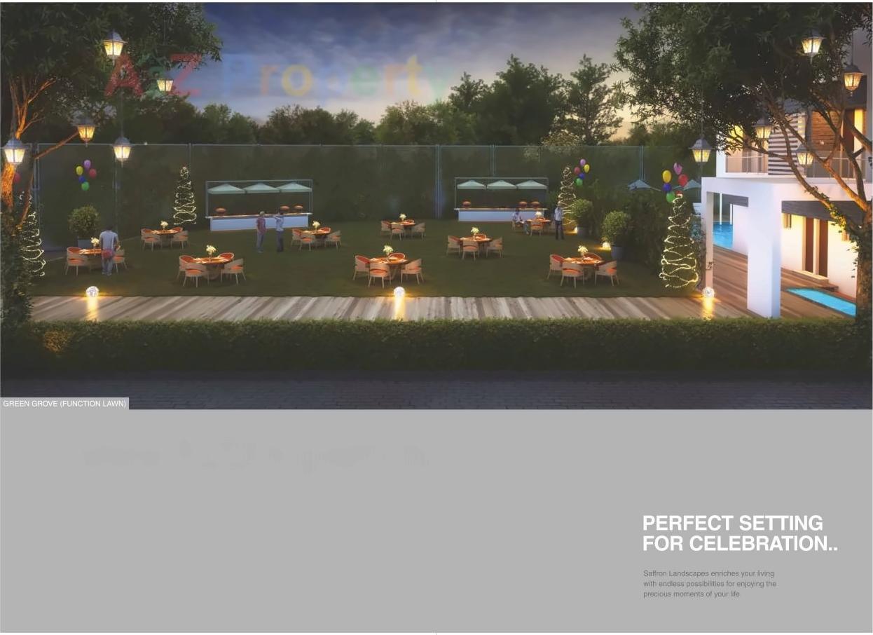 3D Elevation of real estate project Saffron Landscapes located at Aurangabad-m-corp, Aurangabad, Maharashtra