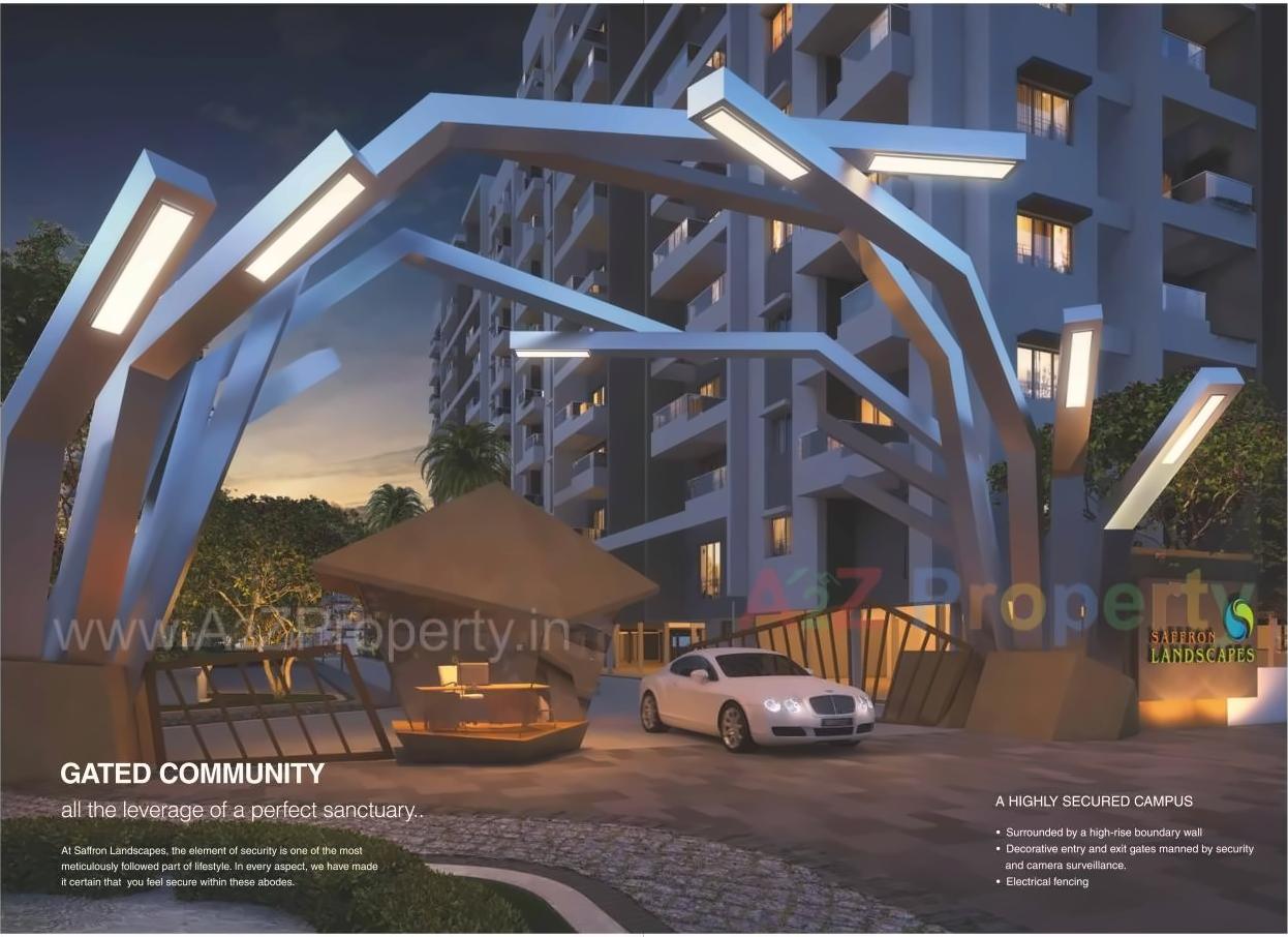 3D Elevation of real estate project Saffron Landscapes located at Aurangabad-m-corp, Aurangabad, Maharashtra