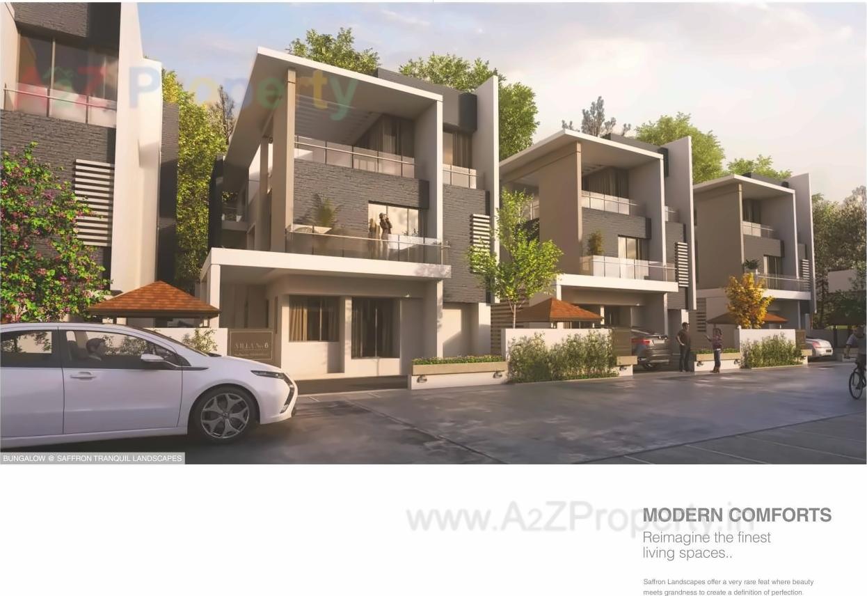 3D Elevation of real estate project Saffron Landscapes located at Aurangabad-m-corp, Aurangabad, Maharashtra