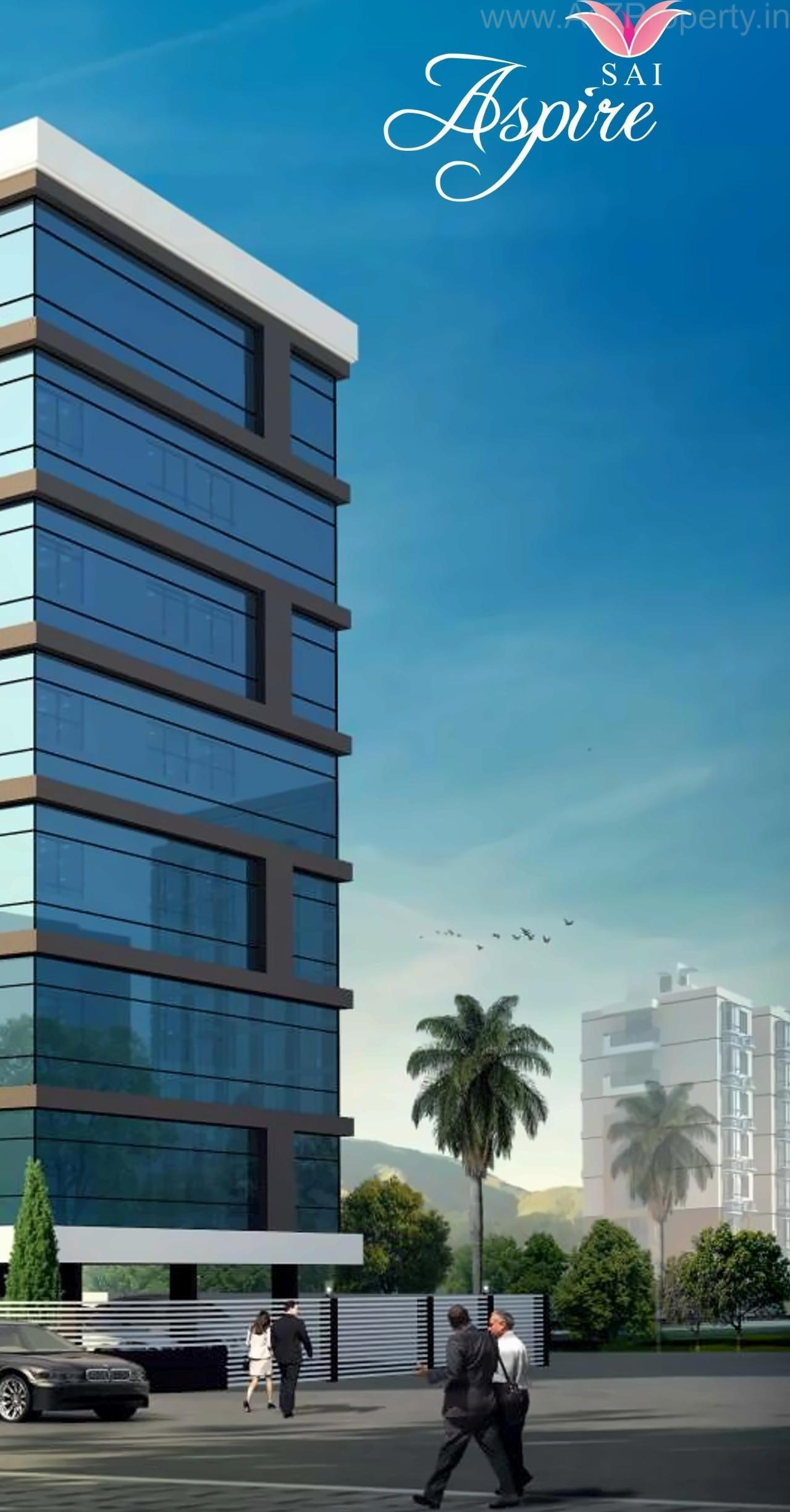 3D Elevation of real estate project Sai Aspire located at Aurangabad-m-corp, Aurangabad, Maharashtra