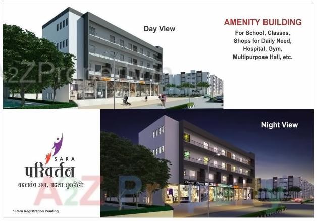 3D Elevation of real estate project Sara Parivartan   Sector E located at Sawangi, Aurangabad, Maharashtra