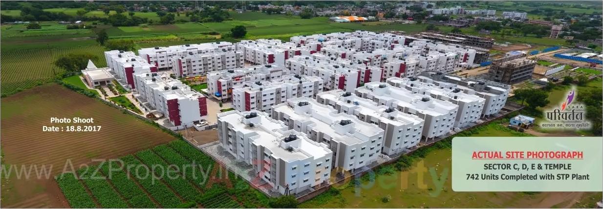 3D Elevation of real estate project Sara Parivartan   Sector E located at Sawangi, Aurangabad, Maharashtra