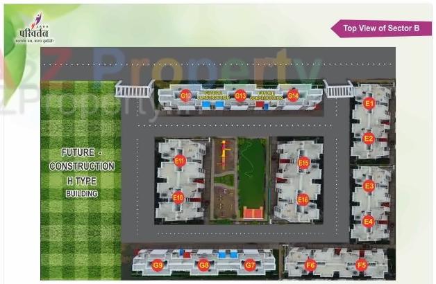 Layout of real estate project Sara Parivartan   Sector E located at Sawangi, Aurangabad, Maharashtra
