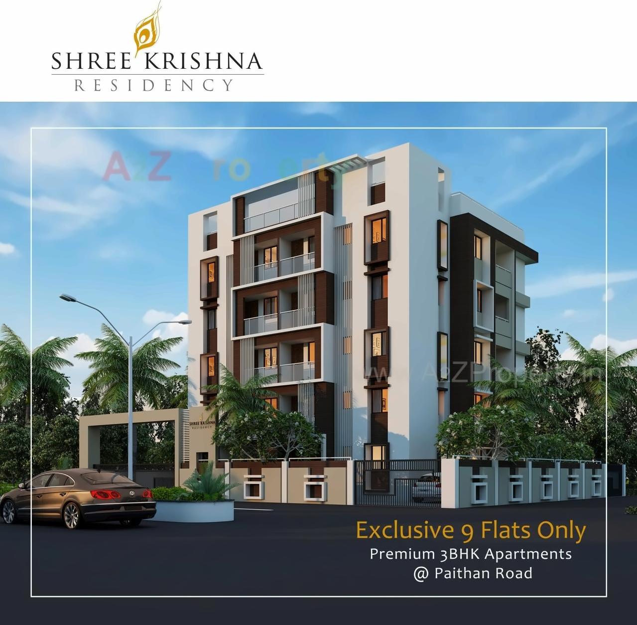 3D Elevation of real estate project Shree Krishna Residency located at Golwadi, Aurangabad, Maharashtra