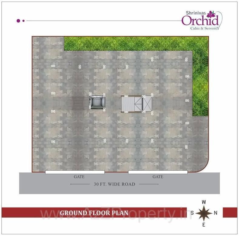 Layout of real estate project Shrinivas Orchid located at Aurangabad-m-corp, Aurangabad, Maharashtra