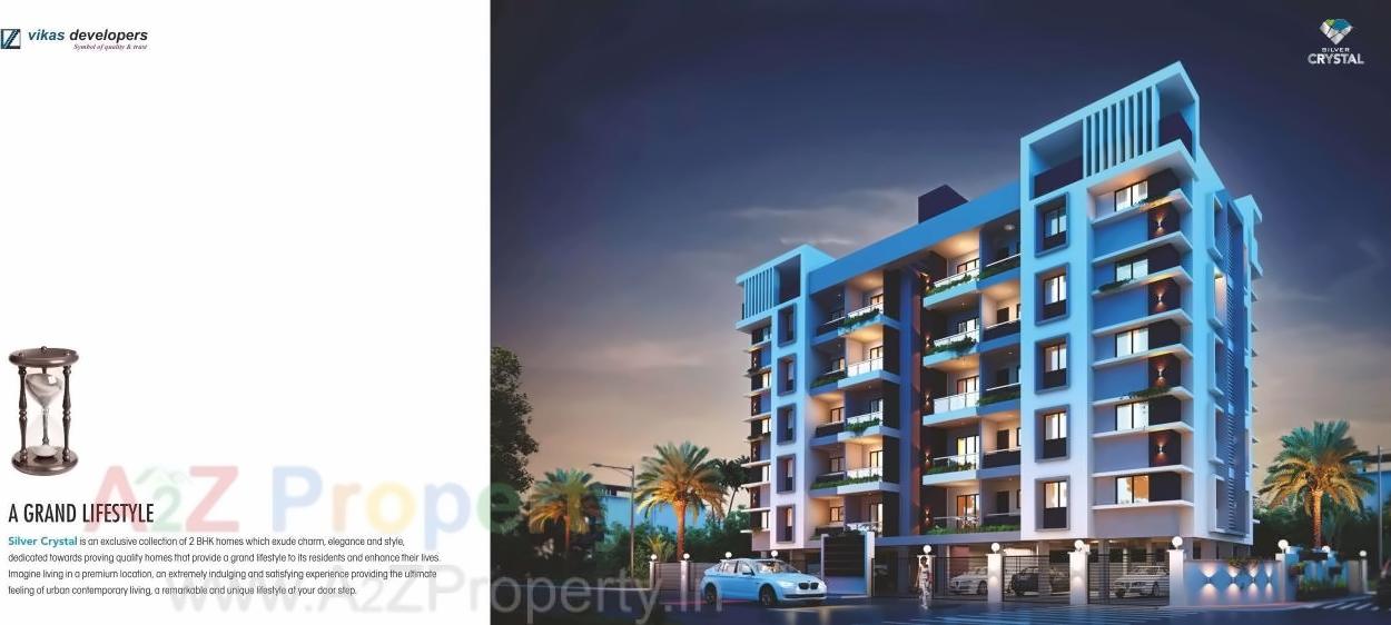 3D Elevation of real estate project Silver Crystal located at Aurangabad-m-corp, Aurangabad, Maharashtra