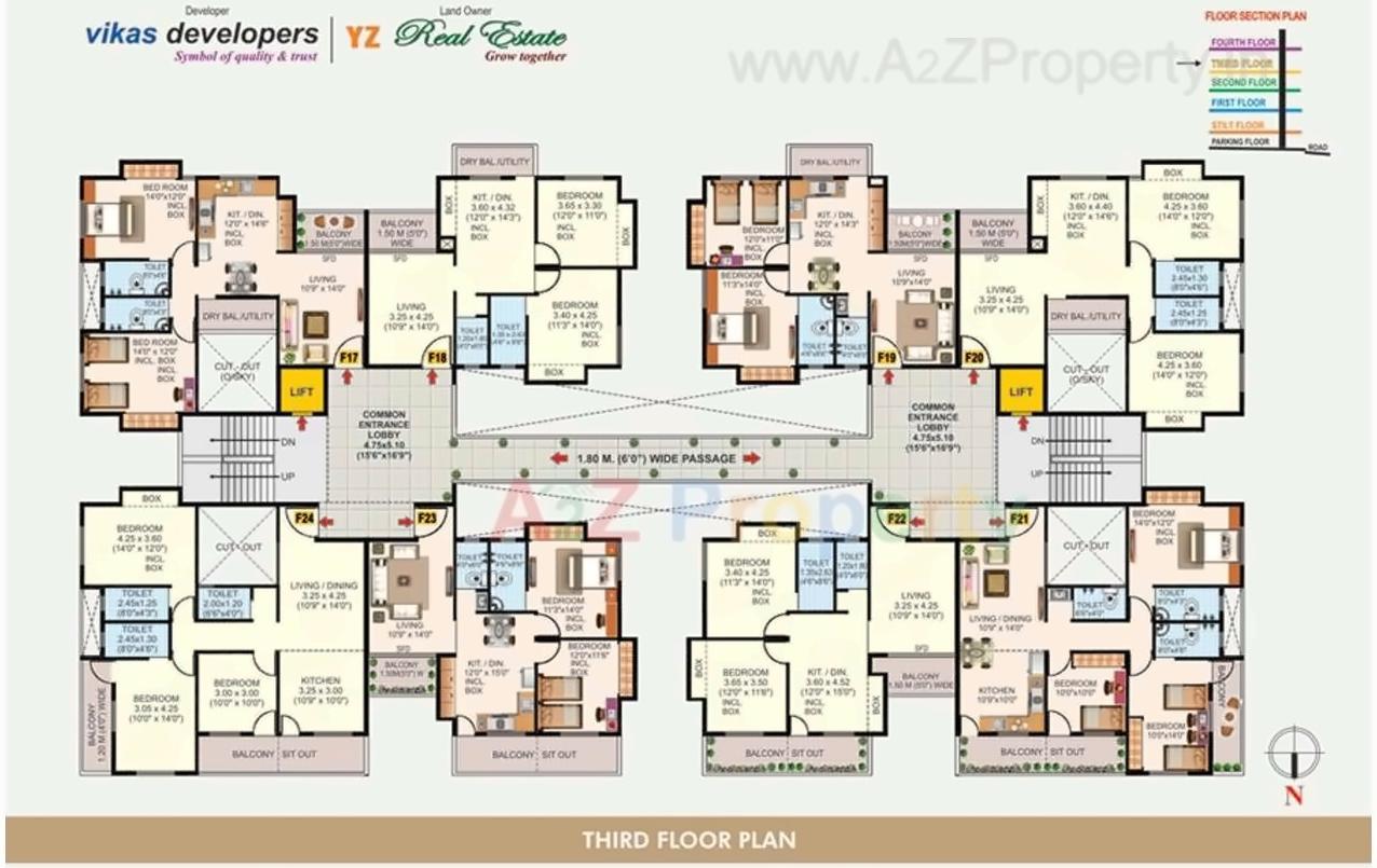 Layout of real estate project Silver Pearlss located at Aurangabad-m-corp, Aurangabad, Maharashtra