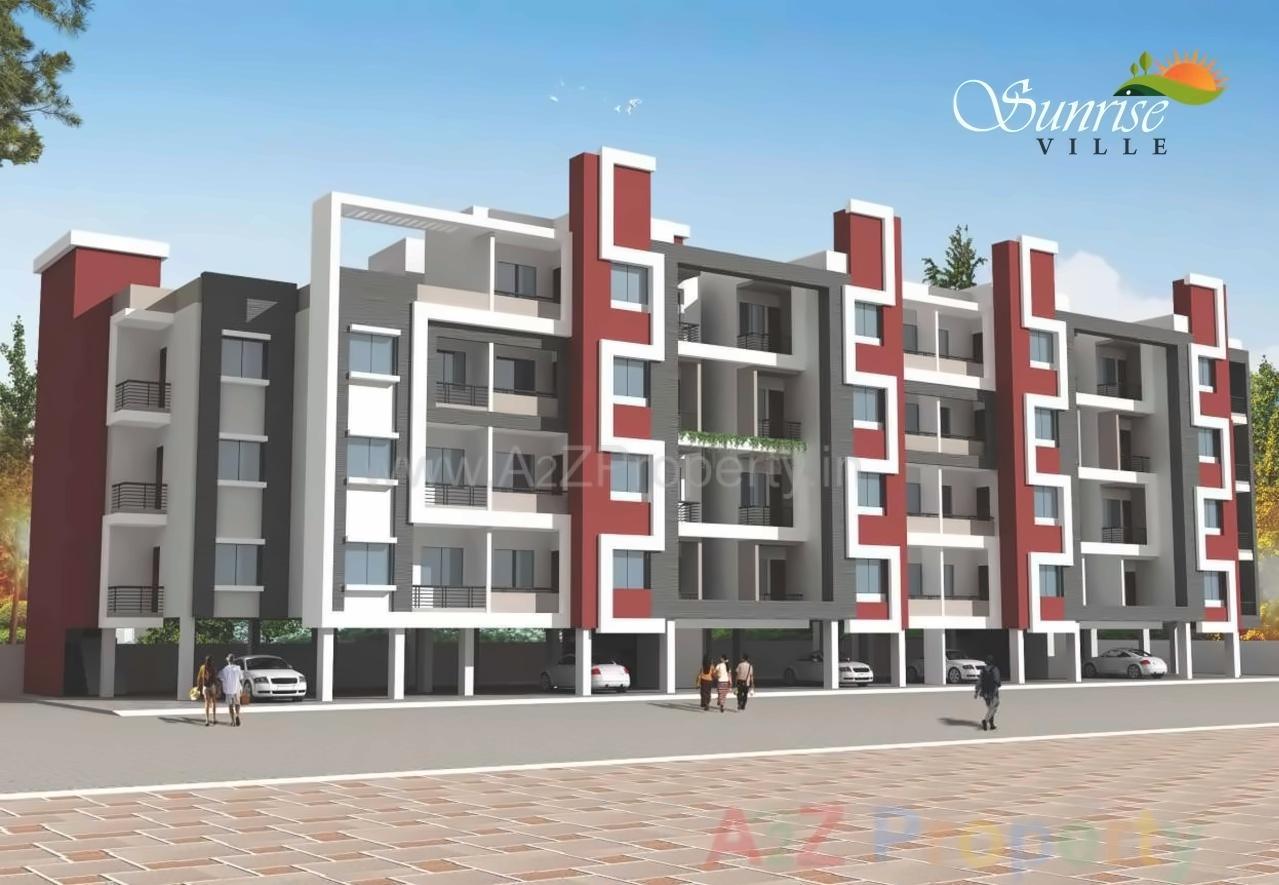 3D Elevation of real estate project Sunrise Ville located at Tisgaon, Aurangabad, Maharashtra