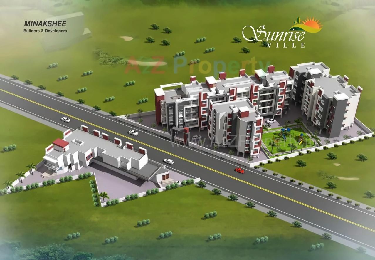 3D Elevation of real estate project Sunrise Ville located at Tisgaon, Aurangabad, Maharashtra