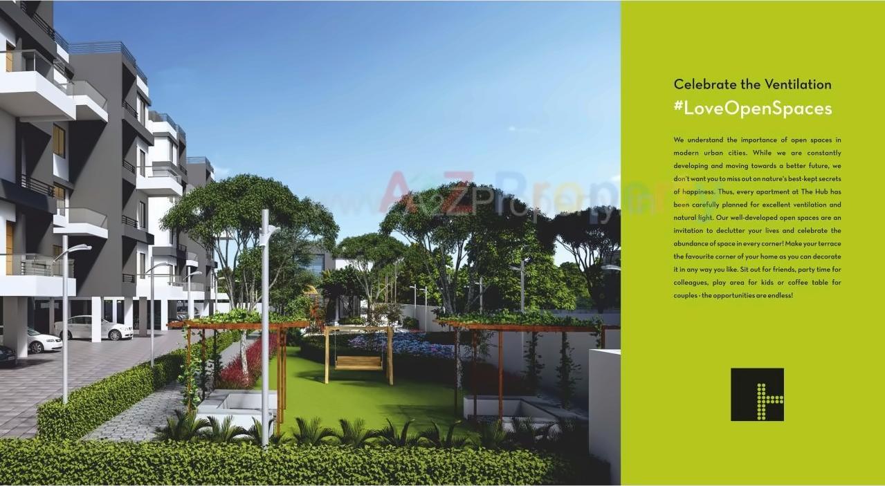 3D Elevation of real estate project The Hub located at Shendra-kamangar, Aurangabad, Maharashtra