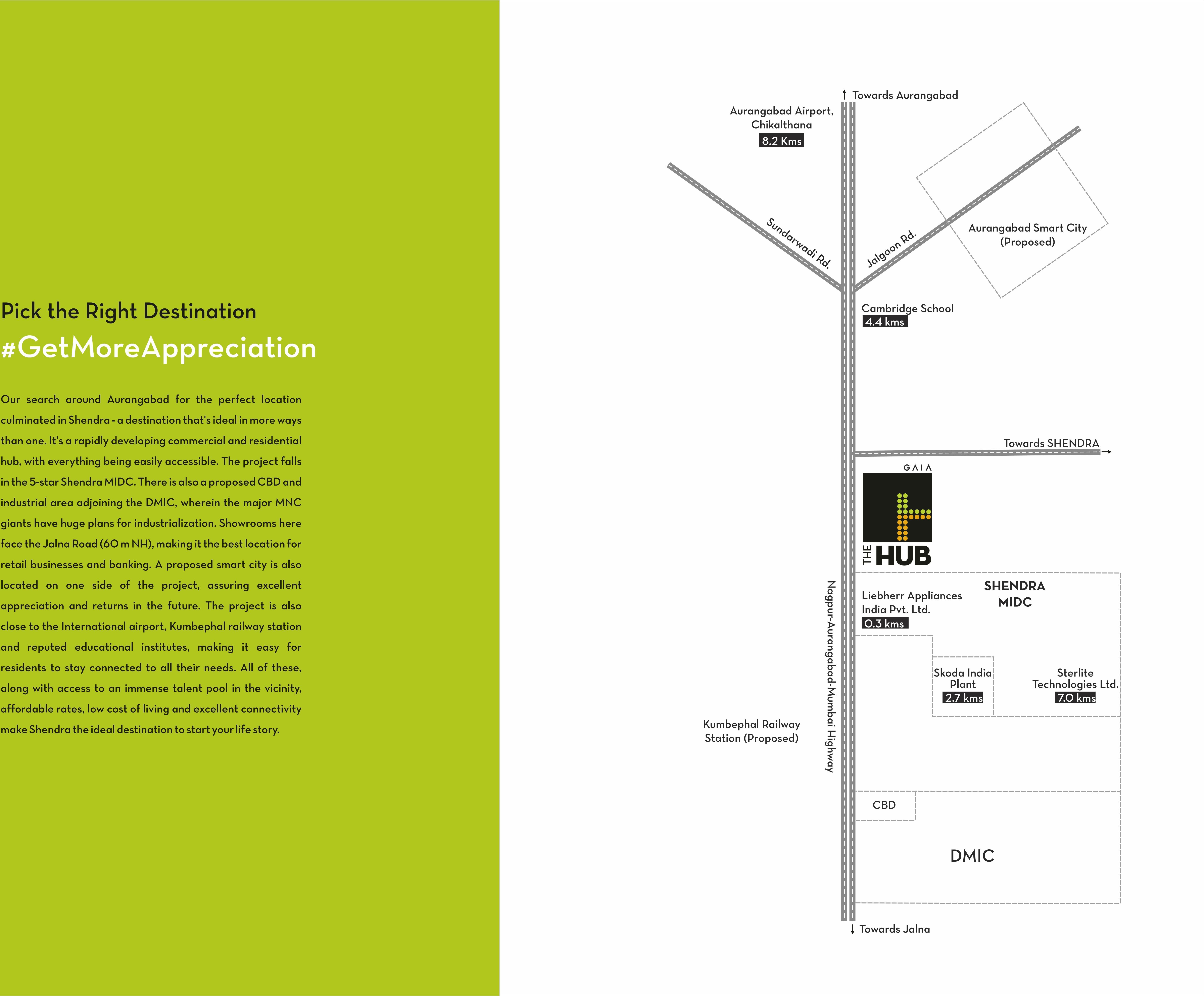  of real estate project The Hub located at Shendra-kamangar, Aurangabad, Maharashtra