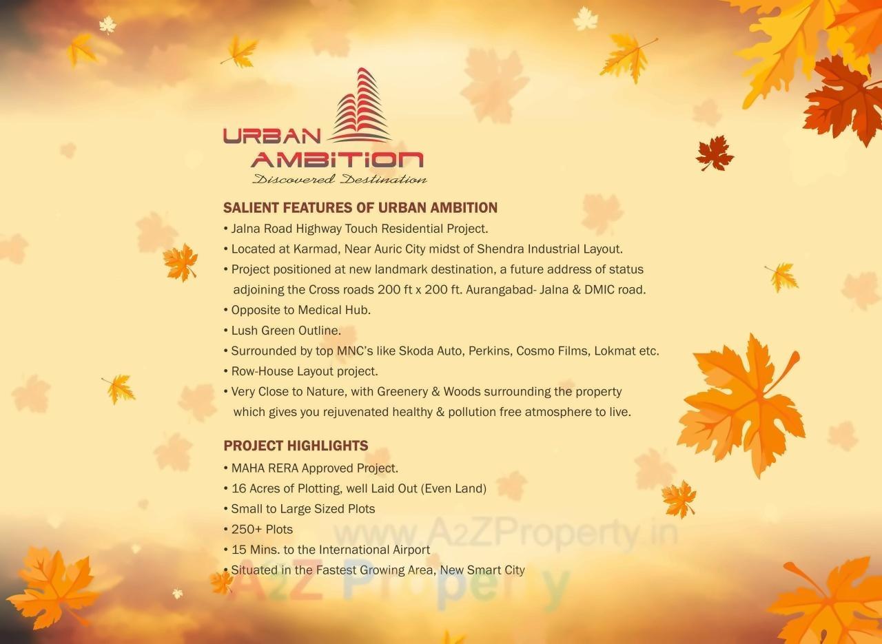  of real estate project Urban Ambition located at Karmad, Aurangabad, Maharashtra