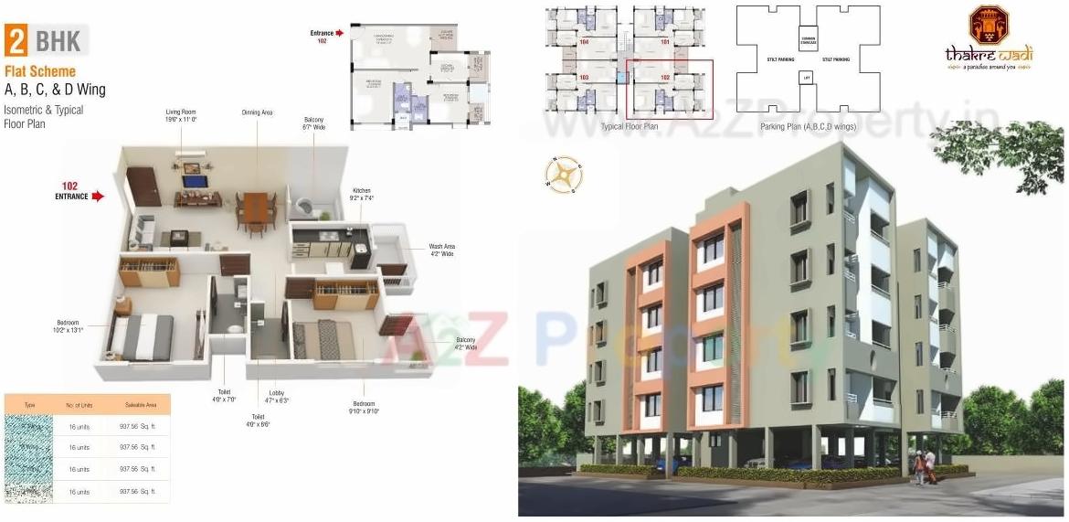 Layout of real estate project Thakrewadi located at Chandrapur-m-cl, Chandrapur, Maharashtra