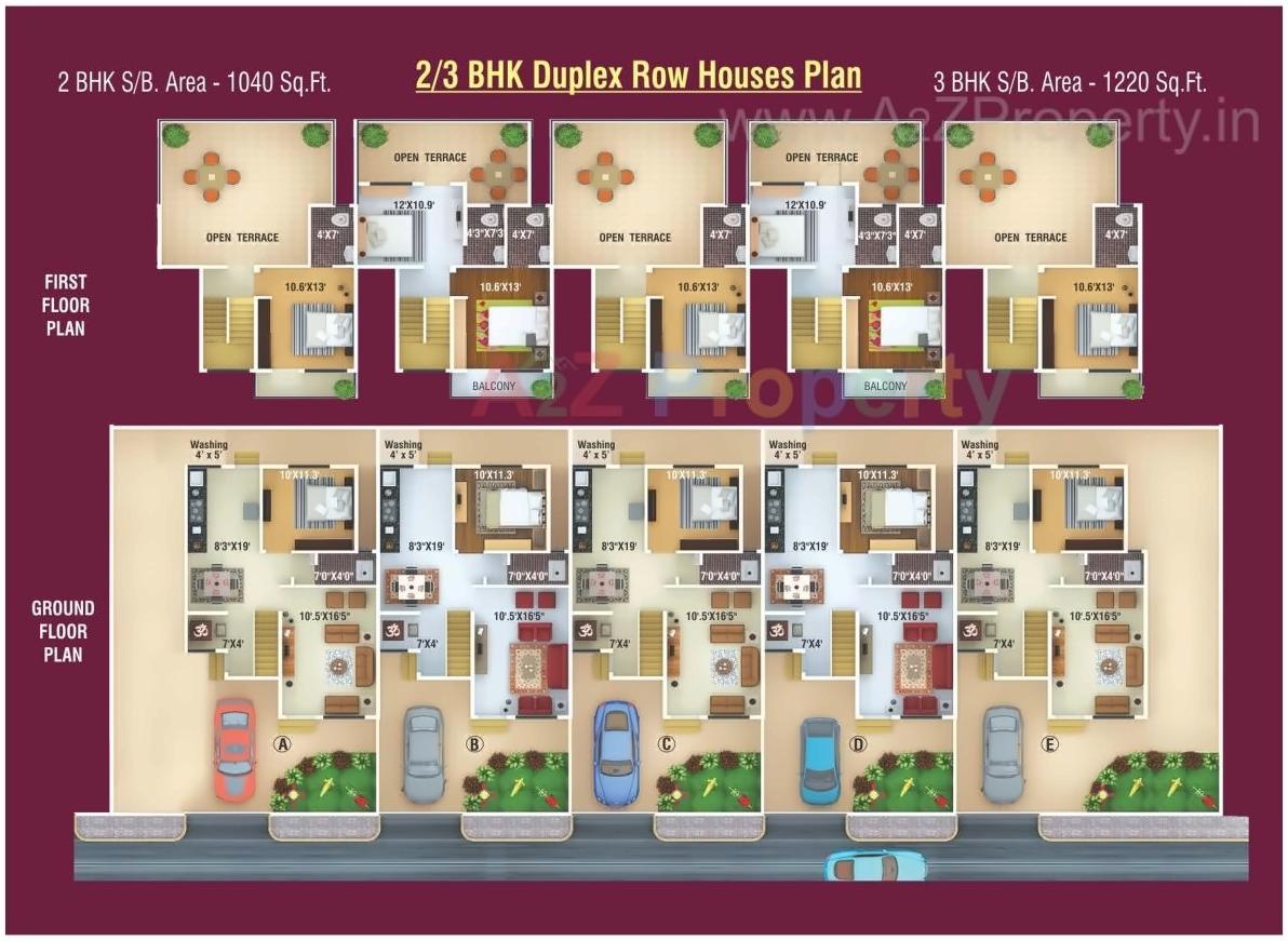 Layout of real estate project Vidarbha Estate Rose located at Dewada, Chandrapur, Maharashtra