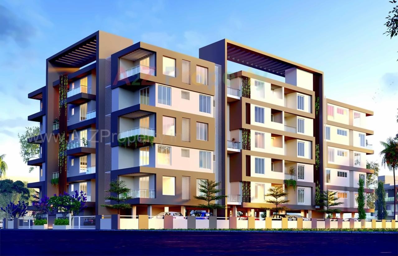 3D Elevation of real estate project Abhishek Residency located at Kolhapur-m-corp, Kolhapur, Maharashtra