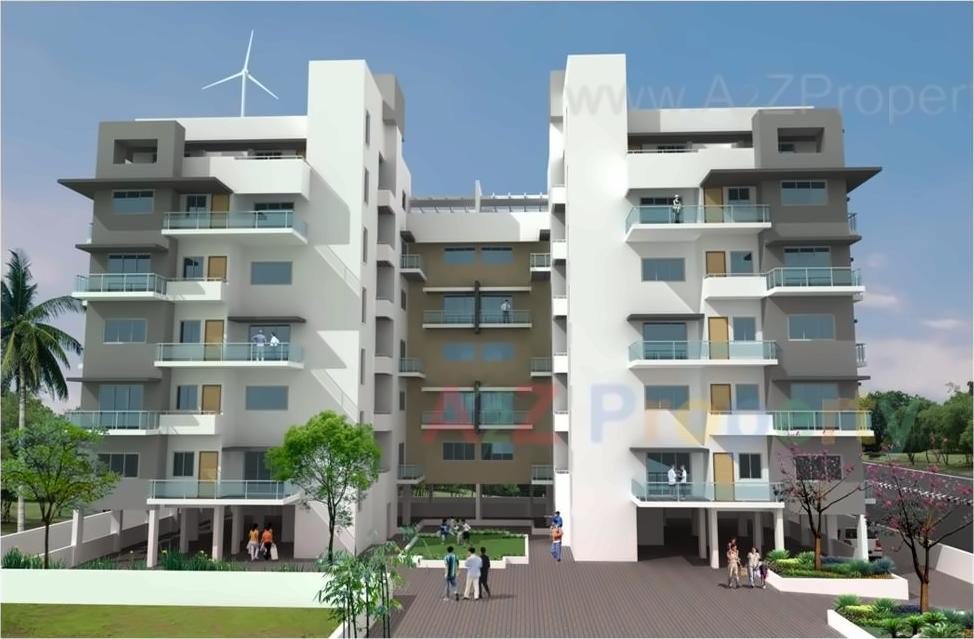 3D Elevation of real estate project Pratiraj Towers located at Kolhapur-m-corp, Kolhapur, Maharashtra