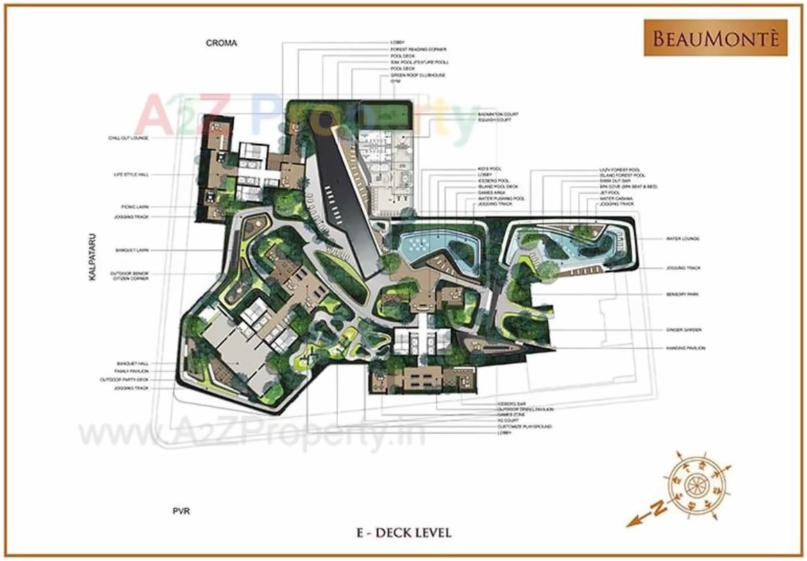 Layout of real estate project Beaumonte Tower located at Fnorth400022, MumbaiCity, Maharashtra