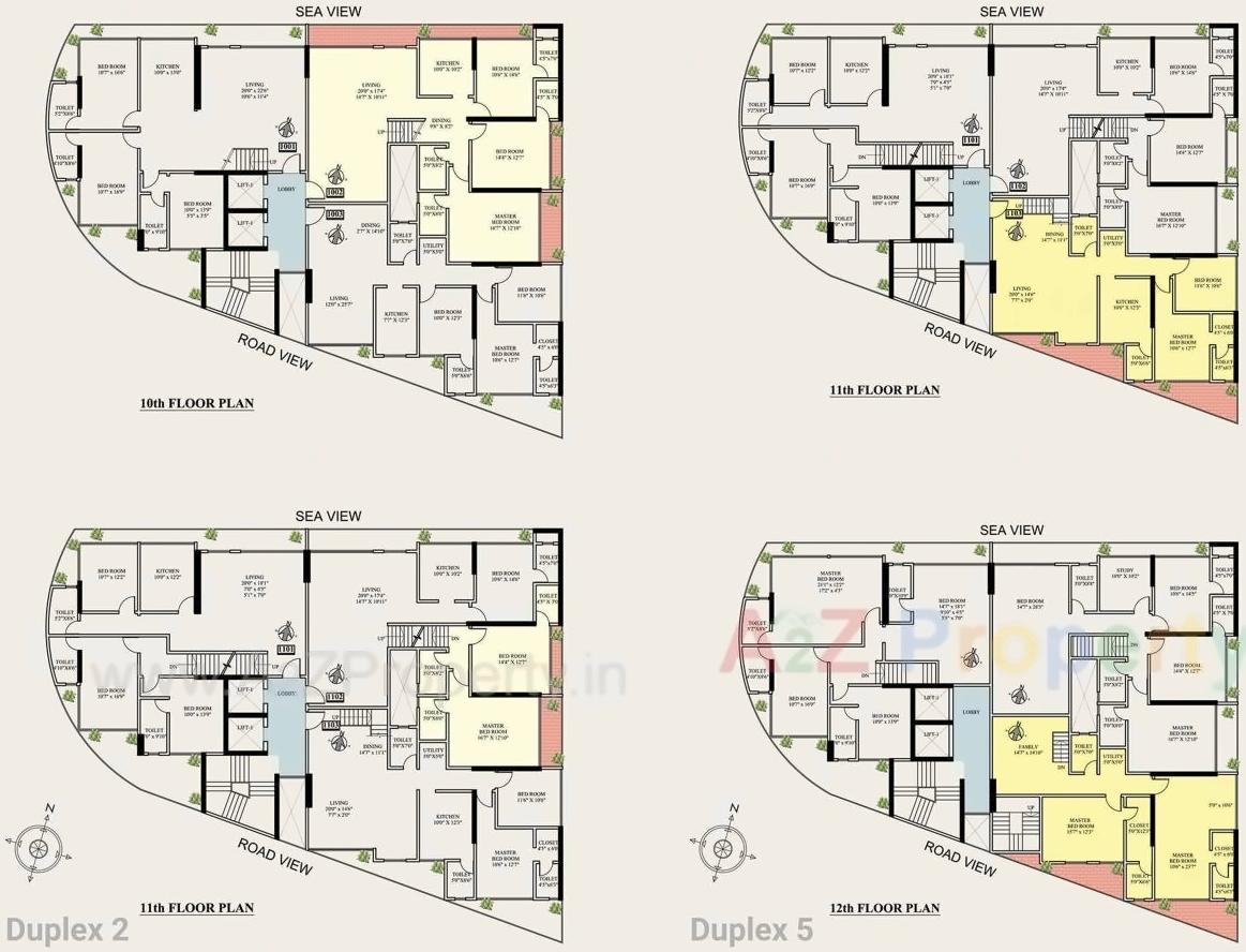 Layout of real estate project Desai Oceanic 11th 12th Floor located at Mumbai-city, MumbaiCity, Maharashtra
