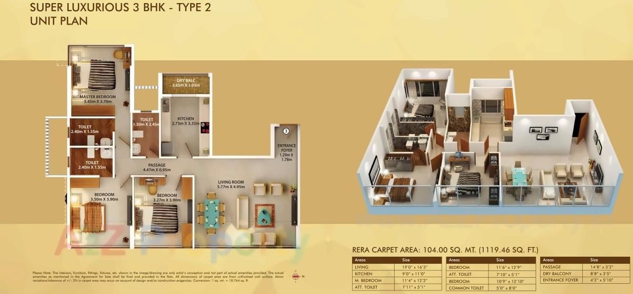 Layout of real estate project Dosti Belleza located at Mumbai-city, MumbaiCity, Maharashtra