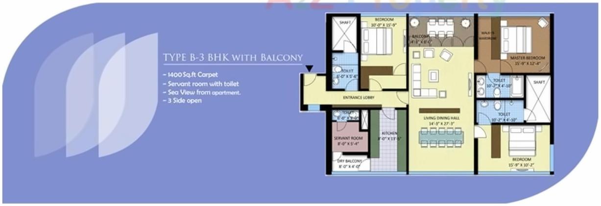 Layout of real estate project Grove Towers located at Fnorth400014, MumbaiCity, Maharashtra