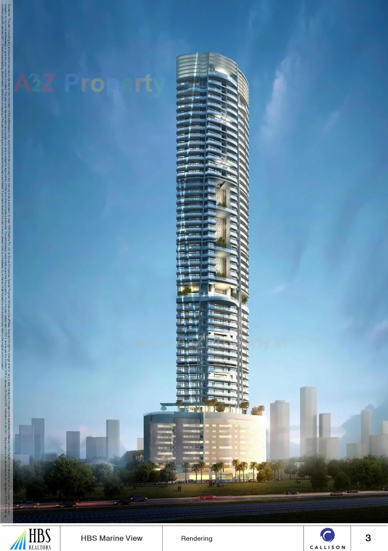 3D Elevation of real estate project Hbs Marineview located at Abcd400002, MumbaiCity, Maharashtra