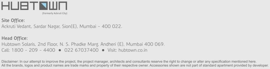  of real estate project Hubtown Vedant  14th To 18th Floor located at Mumbai-city, MumbaiCity, Maharashtra