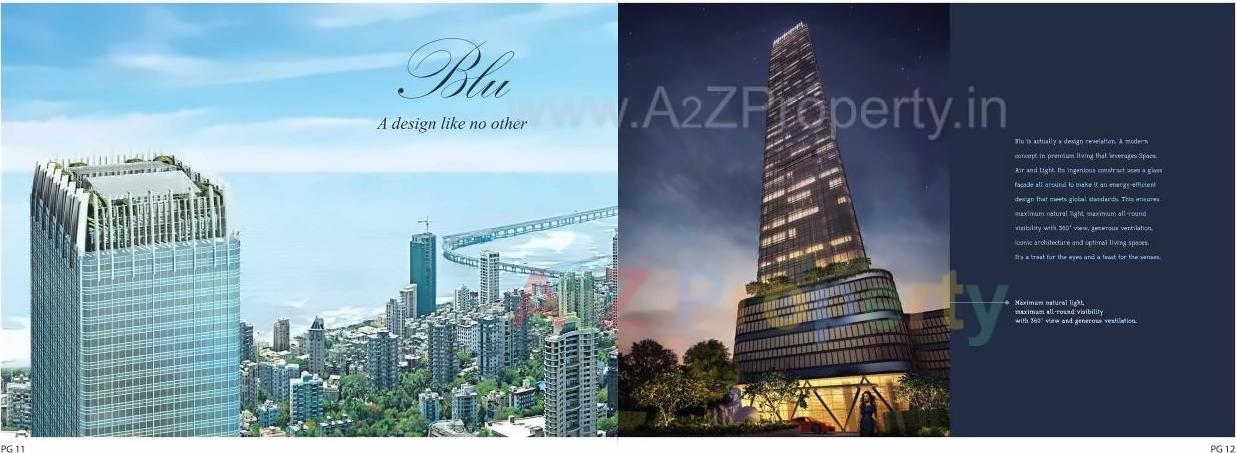 3D Elevation of real estate project Indiabulls Blu Tower located at Gsouth400013, MumbaiCity, Maharashtra