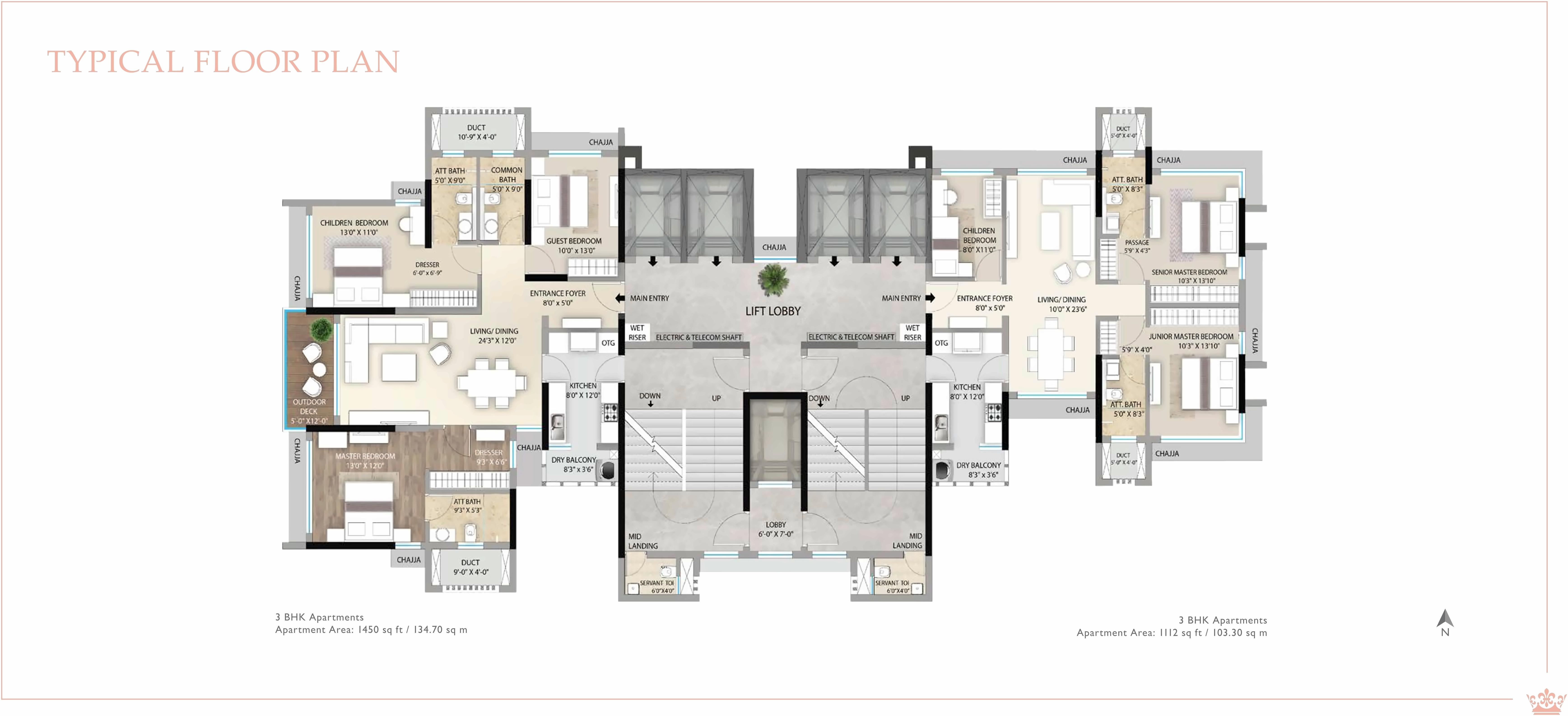 Layout of real estate project Jewel Crest located at Mumbai-city, MumbaiCity, Maharashtra