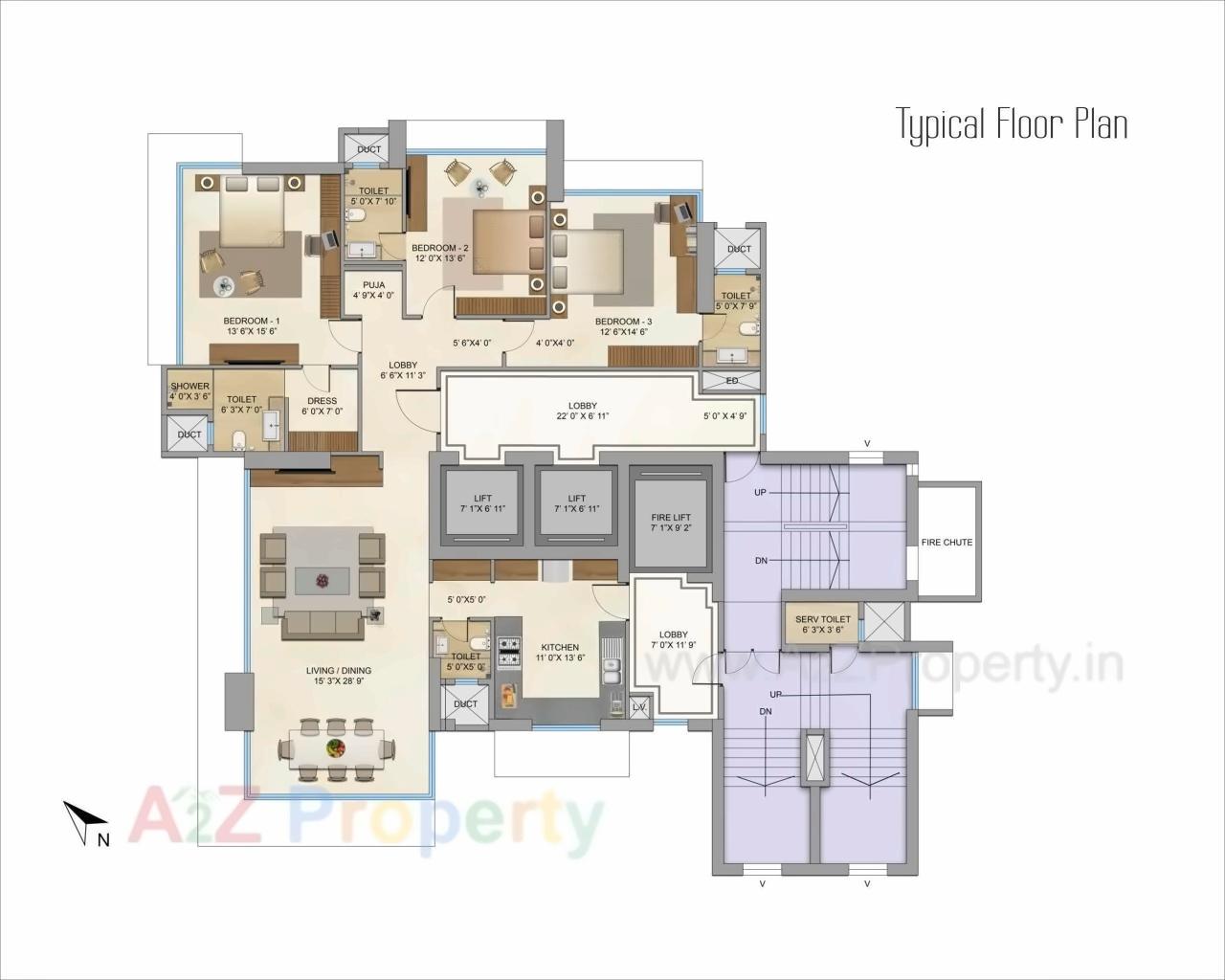 Layout of real estate project Lifescapes Aquino located at Gsouth400025, MumbaiCity, Maharashtra