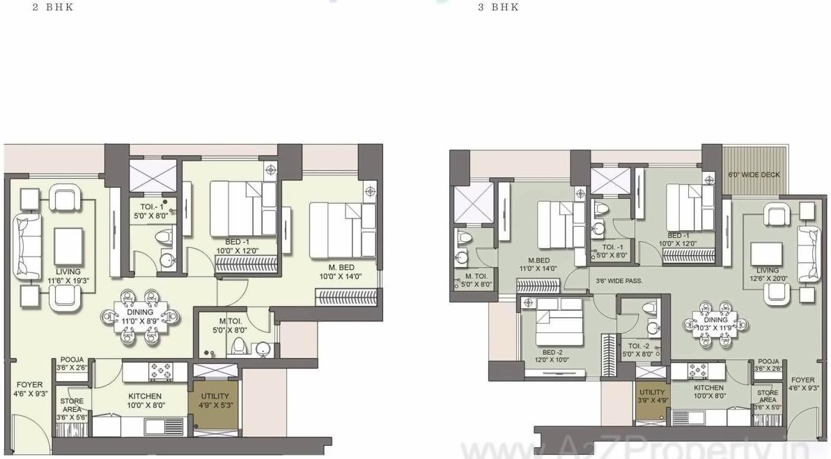 Layout of real estate project Lodha Azzuro located at Fsouth400033, MumbaiCity, Maharashtra