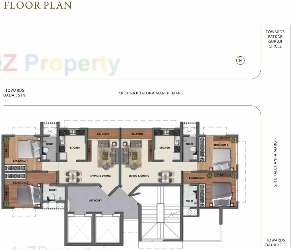 Layout of real estate project Mahalaxmi located at Fnorth400014, MumbaiCity, Maharashtra