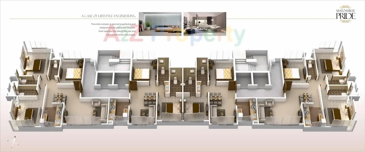 Layout of real estate project Matoshree Pride located at Mumbai-city, MumbaiCity, Maharashtra