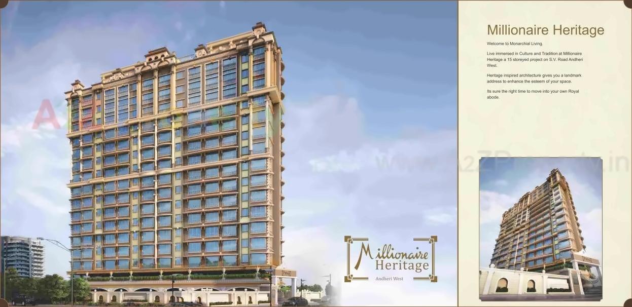 3D Elevation of real estate project Millionaire Heritage located at Mumbai-city, MumbaiCity, Maharashtra