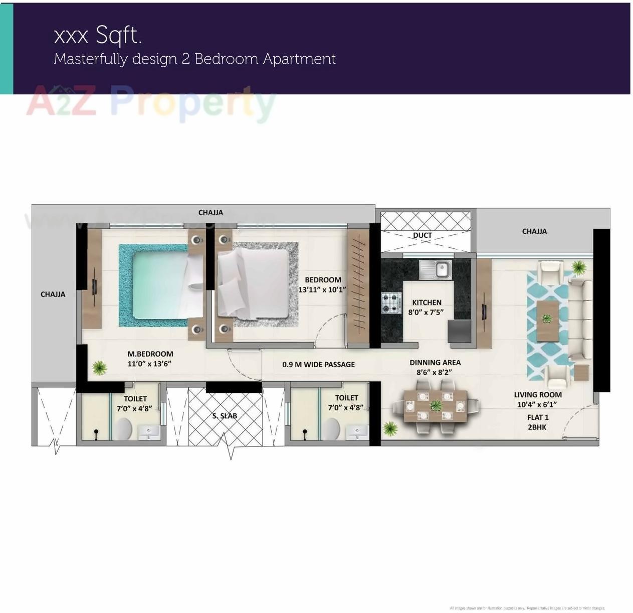 Layout of real estate project Mittal Skye located at Fnorth400031, MumbaiCity, Maharashtra