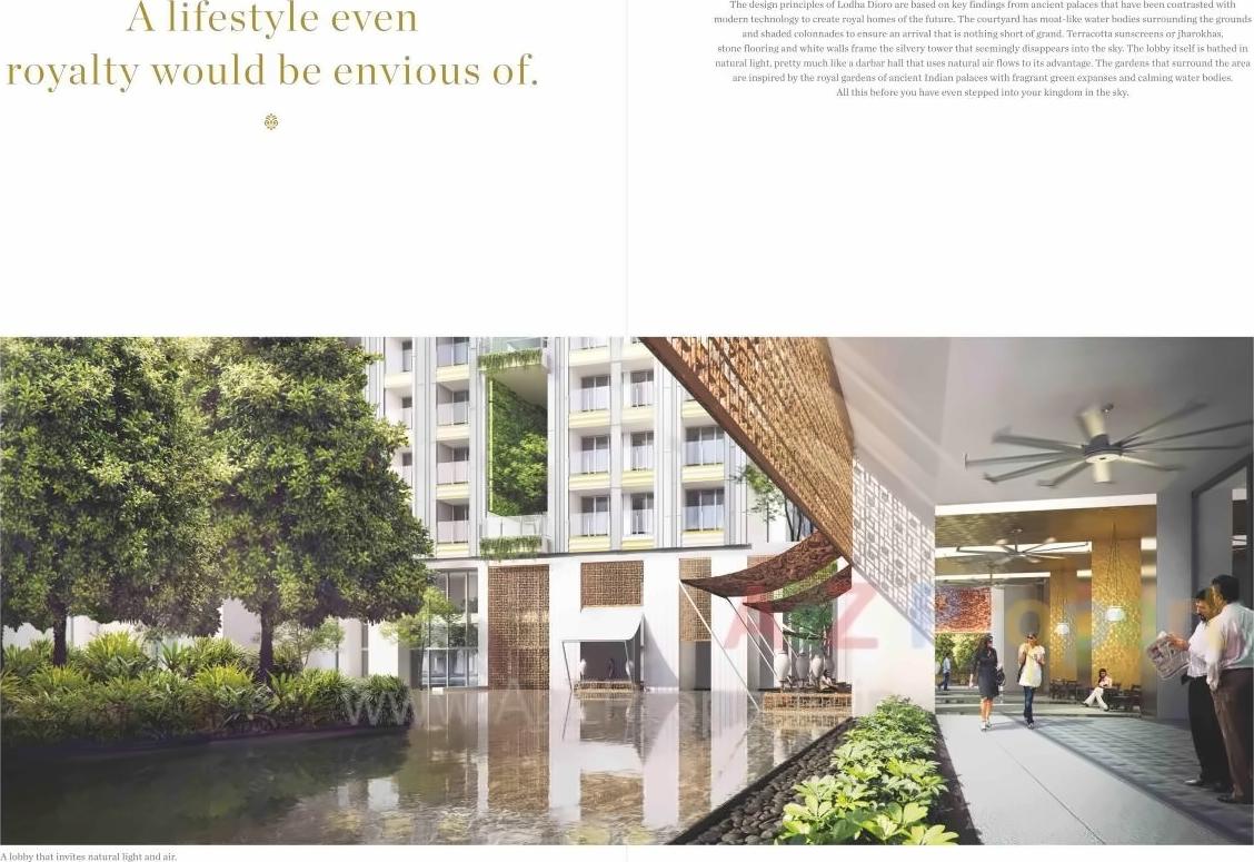 3D Elevation of real estate project New Cuffe Parade   Lodha Enchante 41st To 43rd Floor located at Fnorth400022, MumbaiCity, Maharashtra