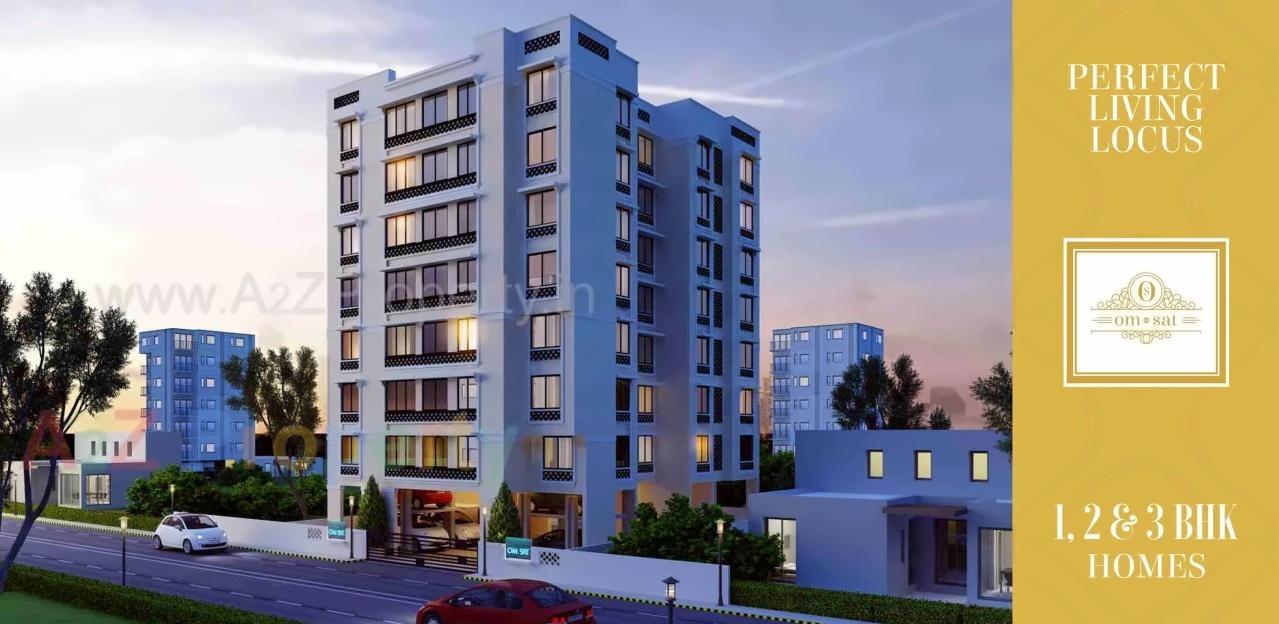 3D Elevation of real estate project Om Sat located at Fnorth400014, MumbaiCity, Maharashtra