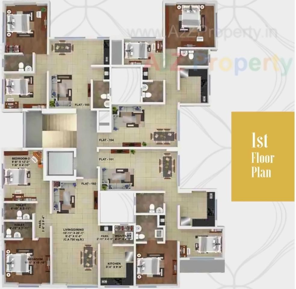Layout of real estate project Om Sat located at Fnorth400014, MumbaiCity, Maharashtra