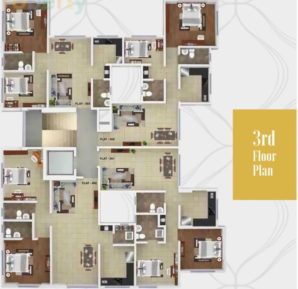 Layout of real estate project Om Sat located at Fnorth400014, MumbaiCity, Maharashtra