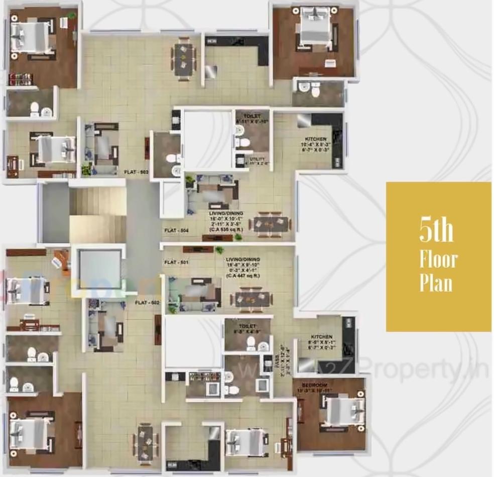 Layout of real estate project Om Sat located at Fnorth400014, MumbaiCity, Maharashtra