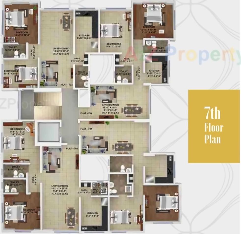 Layout of real estate project Om Sat located at Fnorth400014, MumbaiCity, Maharashtra
