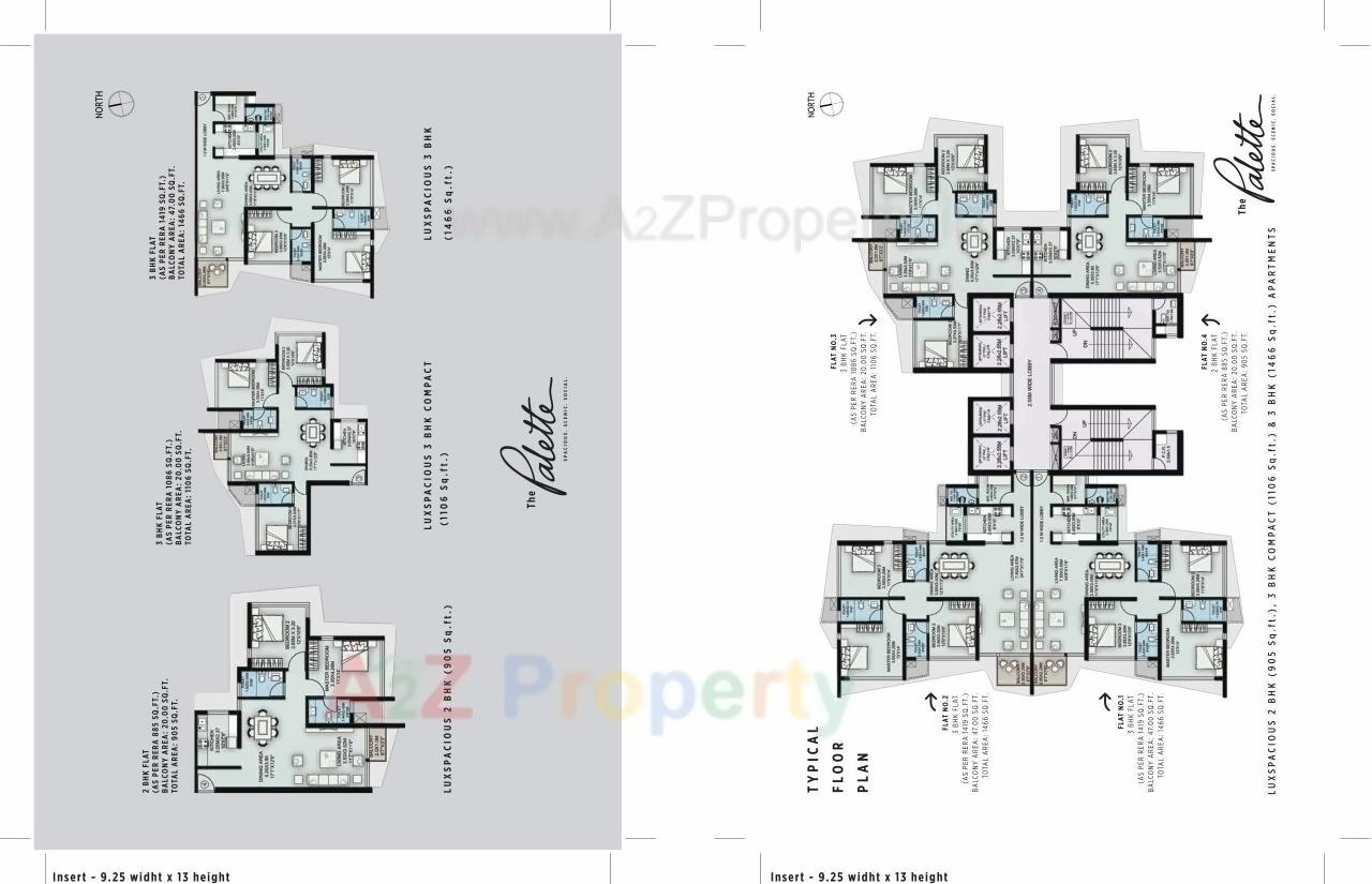 Layout of real estate project Palette located at Mumbai-city, MumbaiCity, Maharashtra