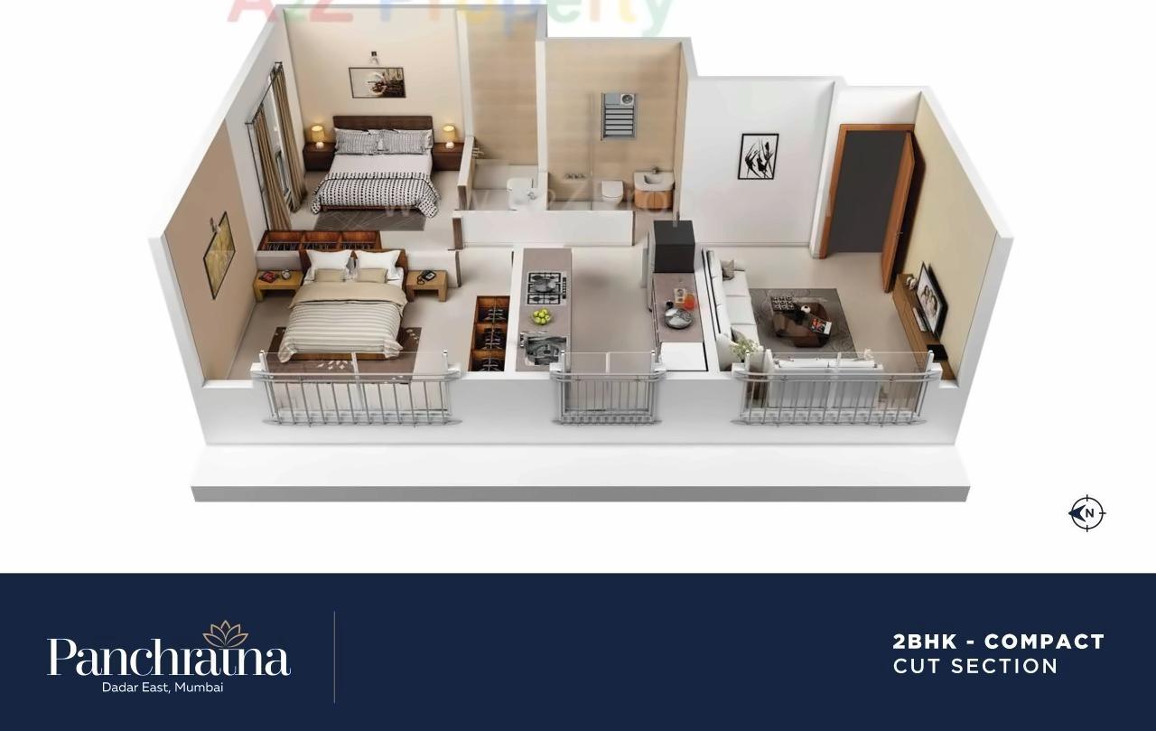 Layout of real estate project Panchratna Nx located at Ward-fsouth, MumbaiCity, Maharashtra