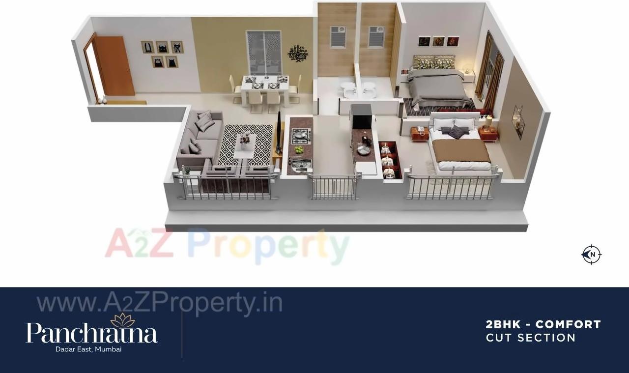 Layout of real estate project Panchratna Nx located at Ward-fsouth, MumbaiCity, Maharashtra