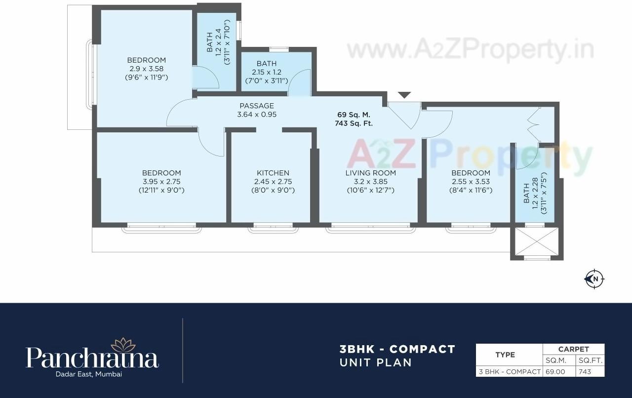 Layout of real estate project Panchratna Nx located at Ward-fsouth, MumbaiCity, Maharashtra