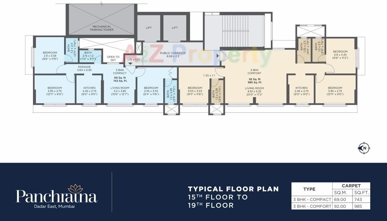 Layout of real estate project Panchratna Nx located at Ward-fsouth, MumbaiCity, Maharashtra