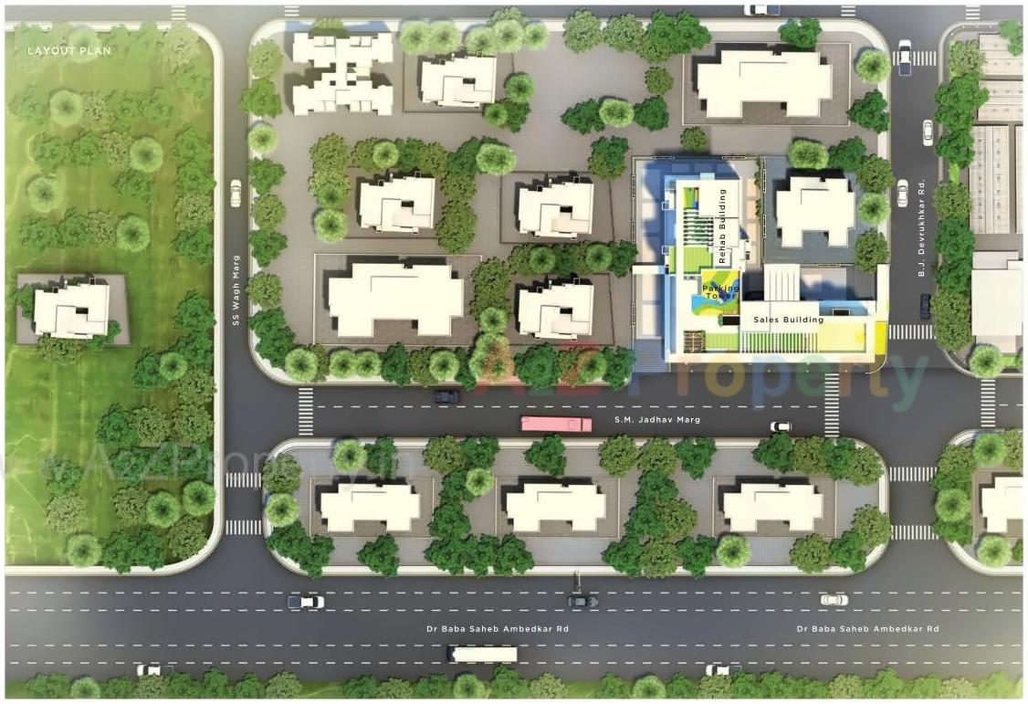 Layout of real estate project Panchratna Nx located at Ward-fsouth, MumbaiCity, Maharashtra